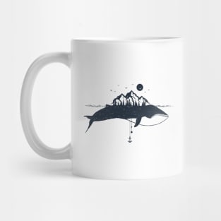 Whale And Mountains Mug